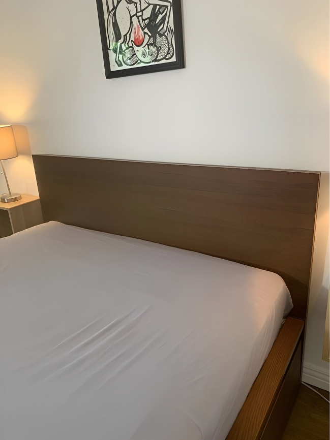 IKEA Malm Queen size bed frame with mattress - Brown