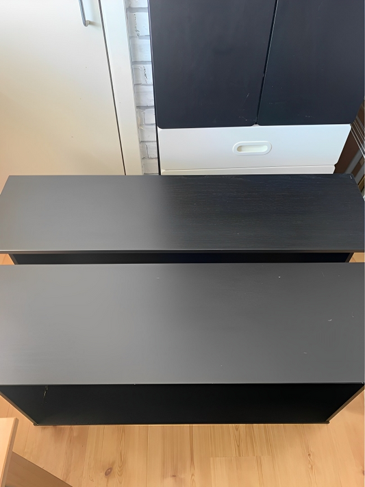 IKEA Malm Queen size bed frame with mattress - Black