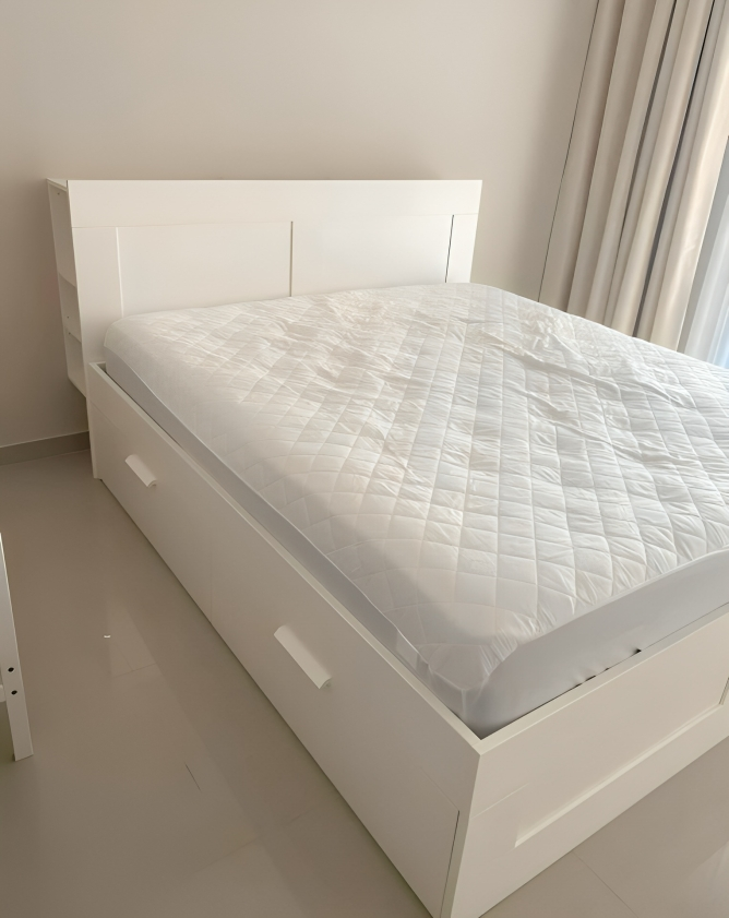 IKEA Brimness KING size bed frame with mattress