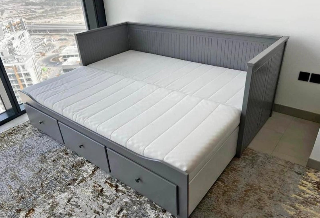 IKEA Hemness Daybed With 2 Mattress - Gray
